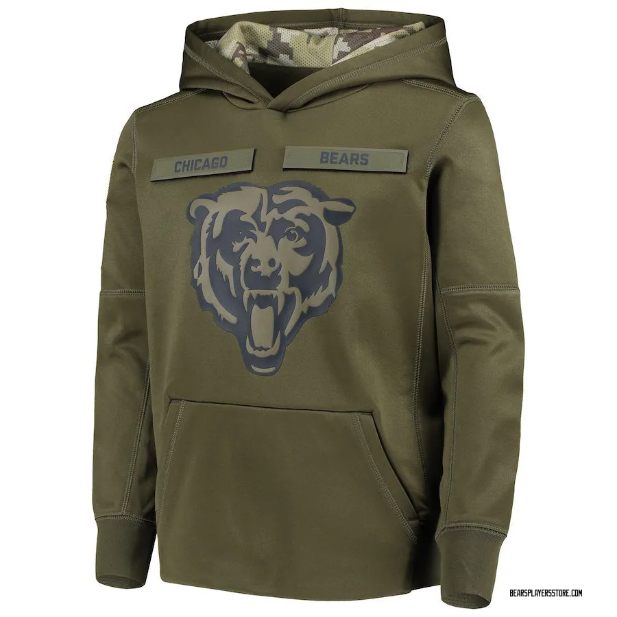 Youth Chicago Bears Nike 2018 Salute to Service Pullover Performance ...